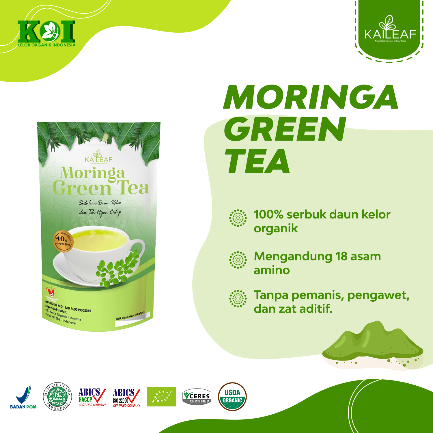 Moringa Green Tea